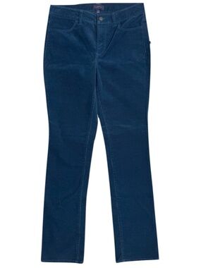 Talbots Heritage Deep Blue Corduroy Straight Leg Pants Size 6 NWT